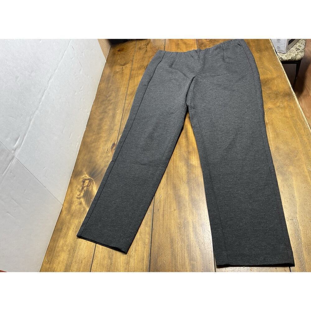 J Jill Pants Womens Size L Gray Ponte Slim Leg Legging Pull On Stretch Casual